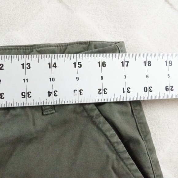 Good Man Brand Chino Pants Mens 36x34 Green Flat Front - Picture 7 of 12